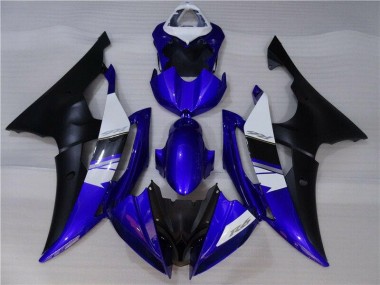 08-16 Blau Schwarz Yamaha YZF R6 Motorrad Verkleidung
