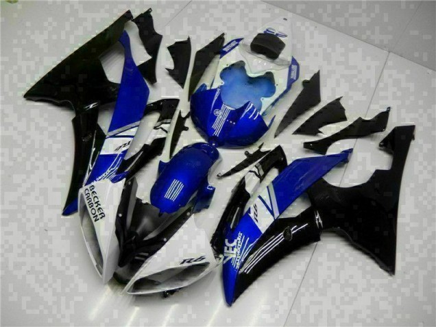 08-16 Blau Schwarz Yamaha YZF R6 Motorrad Verkleidungen