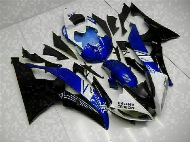 08-16 Blau Schwarz Yamaha YZF R6 Motorrad Verkleidungen