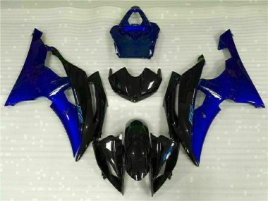 08-16 Blau Schwarz Yamaha YZF R6 Motorrad Vollverkleidung