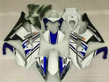 08-16 Blau Weiß Blau Weiß ENEOS Yamaha YZF R6 Motorrad Verkleidungen