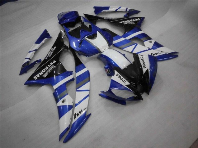 08-16 Blau Weiß FAAC Yamaha YZF R6 Motorrad Verkleidung