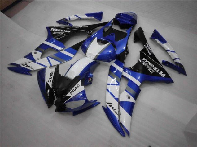 08-16 Blau Weiß FAAC Yamaha YZF R6 Motorrad Verkleidung