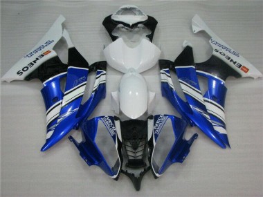 08-16 Blau Weiß Yamaha YZF R6 Motorrad Verkleidung
