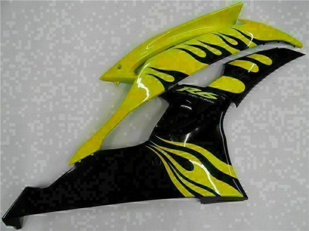 08-16 Gelb Schwarz Yamaha YZF R6 Motorrad Verkleidung