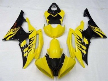 08-16 Gelb Schwarz Yamaha YZF R6 Motorrad Verkleidungen