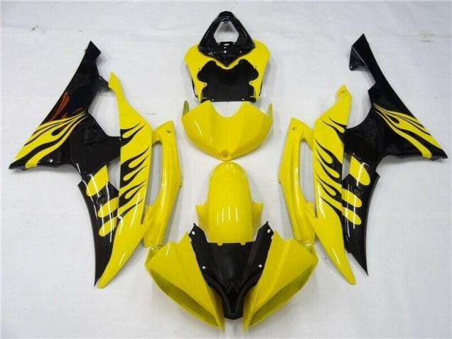 08-16 Gelb Schwarz Yamaha YZF R6 Motorrad Verkleidungen 08-16 Gelb Schwarz Yamaha YZF R6 Motorrad Verkleidungen