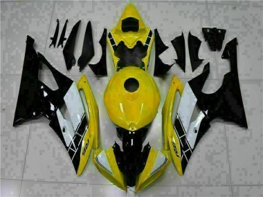 08-16 Gelb Schwarz Yamaha YZF R6 Motorrad Vollverkleidung