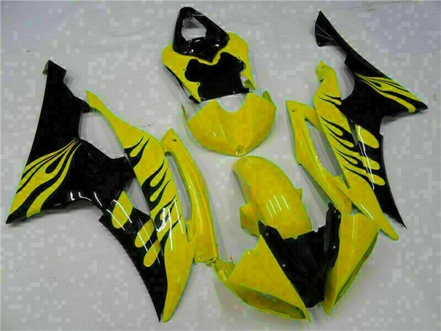 08-16 Gelb Yamaha YZF R6 Motorrad Verkleidung