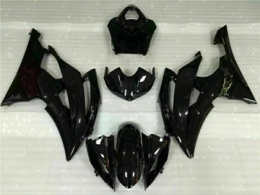 08-16 Glänzend Schwarz Yamaha YZF R6 Motorrad Verkleidung