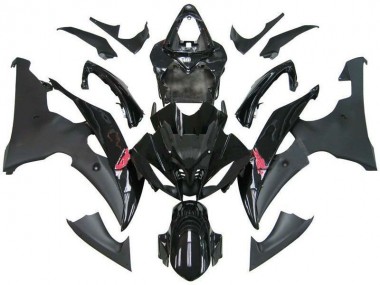 08-16 Kontrast Schwarz R6 Yamaha YZF R6 Motorrad Verkleidung