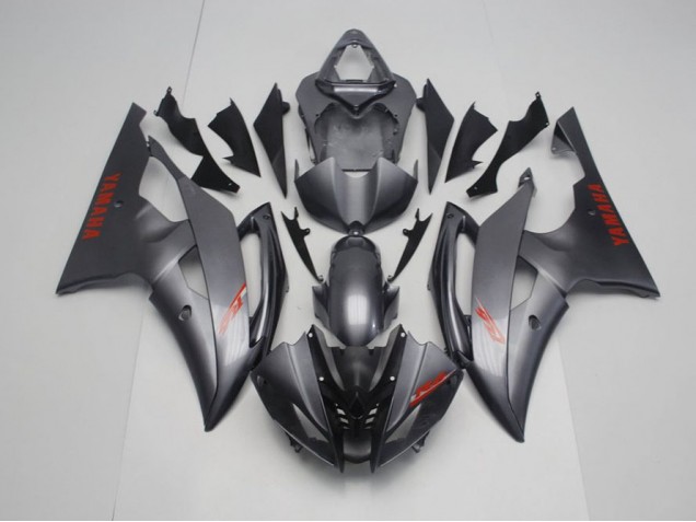 08-16 Matt Schwarz Grau Yamaha YZF R6 Motorrad Verkleidung 08-16 Matt Schwarz Grau Yamaha YZF R6 Motorrad Verkleidung