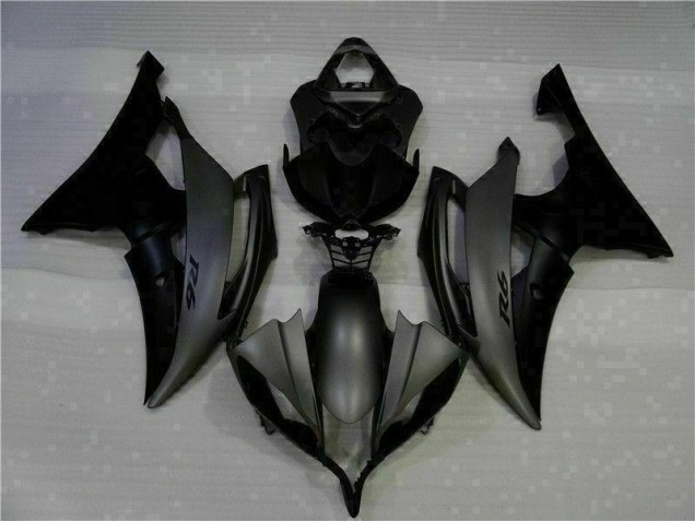 08-16 Matt Schwarz Yamaha YZF R6 Motorrad Vollverkleidung 08-16 Matt Schwarz Yamaha YZF R6 Motorrad Vollverkleidung