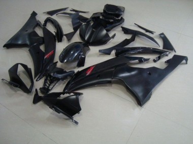 08-16 Matt Schwarz glänzendes Schwarz Yamaha YZF R6 Motorrad Verkleidung