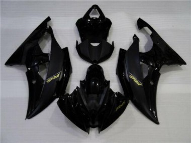 08-16 Matt schwarz glänzend Yamaha YZF R6 Motorrad Verkleidung