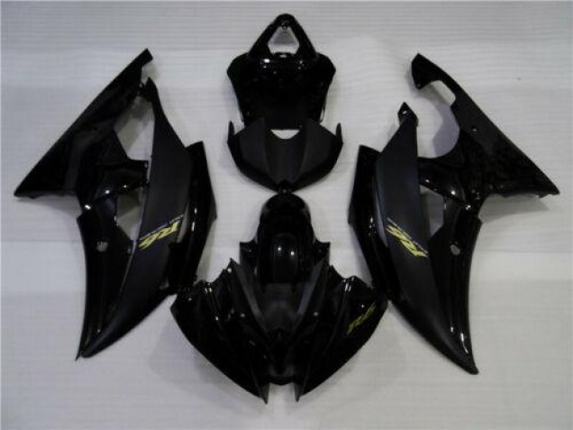 08-16 Matt schwarz glänzend Yamaha YZF R6 Motorrad Verkleidung