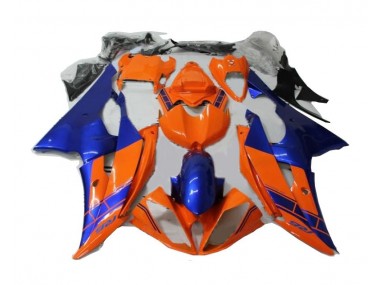 08-16 Orange Blau Yamaha YZF R6 Motorrad Verkleidung