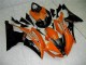 08-16 Orange Schwarz Yamaha YZF R6 Motorrad Verkleidung