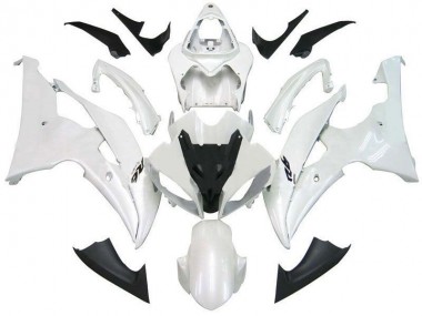 08-16 Perl Weiß R6 Yamaha YZF R6 Motorrad Verkleidung