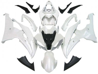 08-16 Perl weiß Yamaha YZF R6 Motorrad Verkleidung