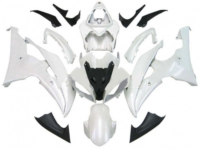 08-16 Perl weiß Yamaha YZF R6 Motorrad Verkleidung
