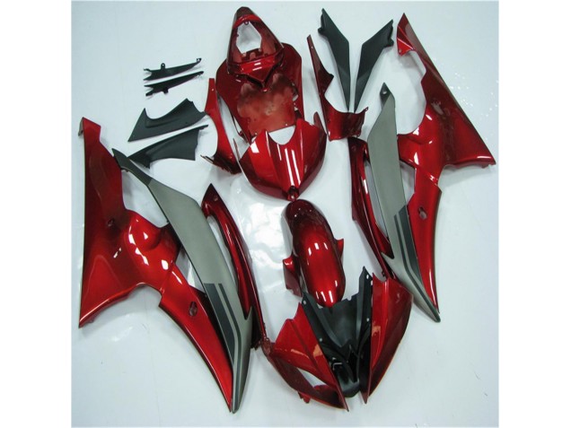 08-16 Rot Grau Yamaha YZF R6 Motorrad Verkleidung 08-16 Rot Grau Yamaha YZF R6 Motorrad Verkleidung