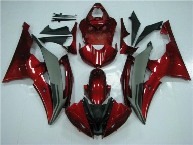08-16 Rot Grau Yamaha YZF R6 Motorrad Verkleidung