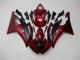 08-16 Rot Schwarz Yamaha YZF R6 Motorrad Verkleidung