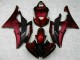 08-16 Rot Schwarz Yamaha YZF R6 Motorrad Vollverkleidung