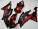 08-16 Rot Schwarz Yamaha YZF R6 Motorrad Vollverkleidung