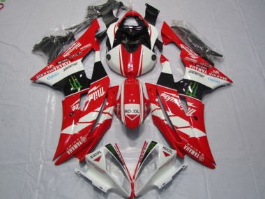 08-16 Rot Weiß Rocol Yamaha YZF R6 Motorrad Verkleidung