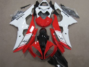 08-16 Rot Weiß Schwarz Aufkleber Yamaha YZF R6 Motorrad Verkleidung