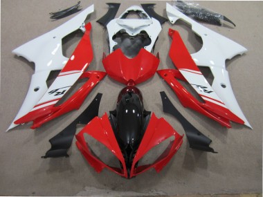 08-16 Rot Weiß Schwarz Yamaha YZF R6 Motorrad Verkleidung