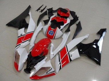 08-16 Rot Weiß Schwarz Yamaha YZF R6 Motorrad Verkleidungen