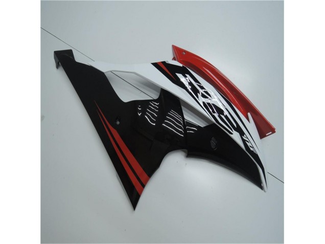 08-16 Rot Weiß Yamaha YZF R6 Motorrad Verkleidungen