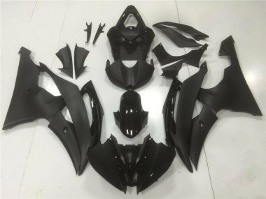 08-16 Schwarz Yamaha YZF R6 Motorrad Verkleidung Komplett Sets