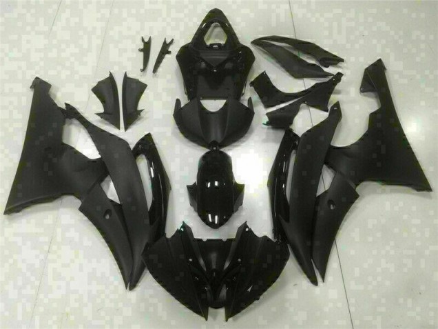 08-16 Schwarz Yamaha YZF R6 Motorrad Verkleidungen
