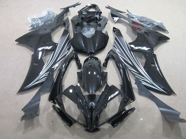 08-16 Schwarz Yamaha YZF R6 Motorrad Verkleidungen & Plastik