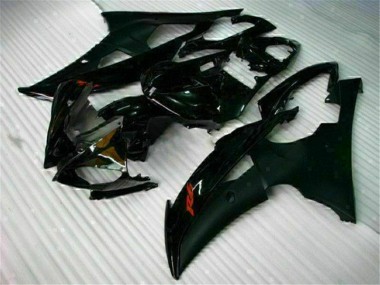 08-16 Schwarz Yamaha YZF R6 Motorrad Vollverkleidung
