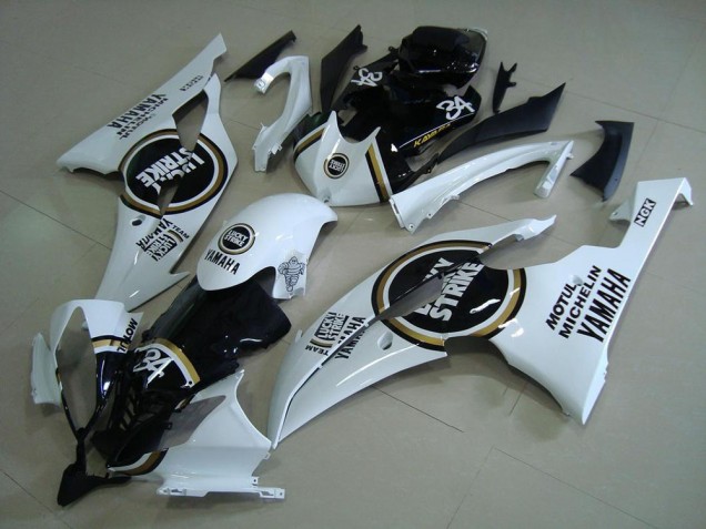 08-16 Schwarzer Lucky Strike Yamaha YZF R6 Motorrad Verkleidung 08-16 Schwarzer Lucky Strike Yamaha YZF R6 Motorrad Verkleidung