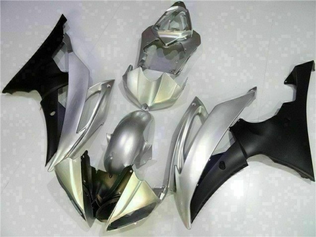 08-16 Silber Schwarz Yamaha YZF R6 Motorrad Verkleidung