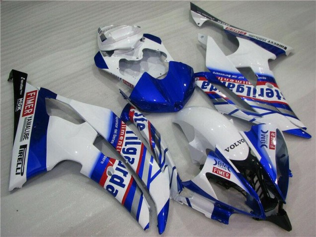 08-16 Weiß Blau Sterilgarda Volvo Yamaha YZF R6 Motorrad Verkleidung