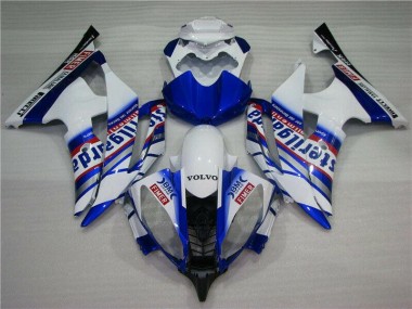 08-16 Weiß Blau Sterilgarda Volvo Yamaha YZF R6 Motorrad Verkleidung
