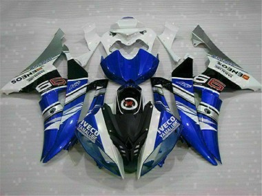 08-16 Weiß Blau Yamaha YZF R6 Motorrad Verkleidung