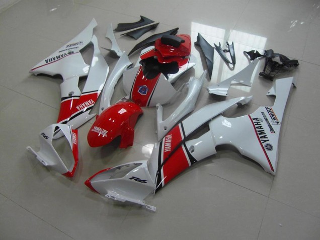 08-16 Weiß Rot OEM Stil Yamaha YZF R6 Motorrad Verkleidung