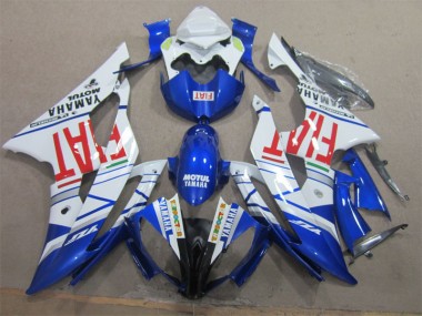 08-16 Weiß Schwarz Rot Fiat Yamaha YZF R6 Motorrad Verkleidung