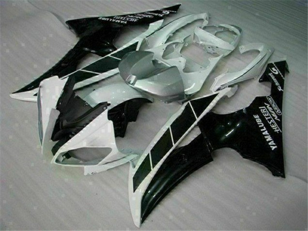 08-16 Weiß Schwarz Yamaha YZF R6 Motorrad Verkleidung 08-16 Weiß Schwarz Yamaha YZF R6 Motorrad Verkleidung