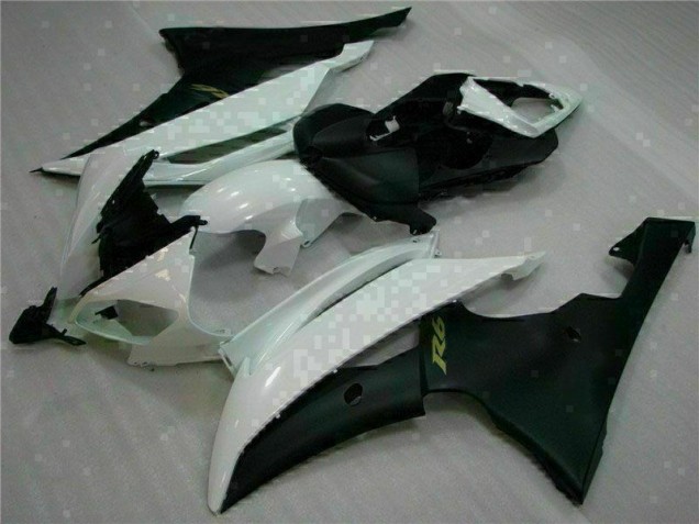 08-16 Weiß Schwarz Yamaha YZF R6 Motorrad Verkleidung & Plastik 08-16 Weiß Schwarz Yamaha YZF R6 Motorrad Verkleidung & Plastik