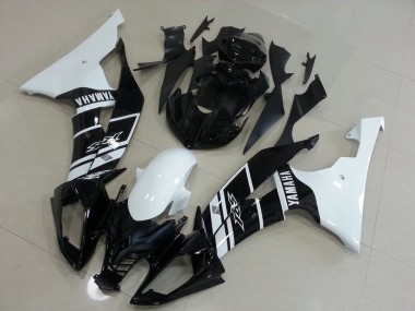 08-16 Weiß Und Schwarz Yamaha YZF R6 Motorrad Verkleidung