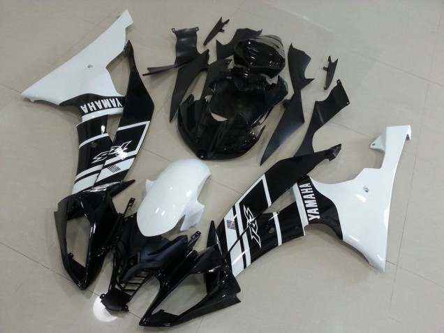 08-16 Weiß Und Schwarz Yamaha YZF R6 Motorrad Verkleidung 08-16 Weiß Und Schwarz Yamaha YZF R6 Motorrad Verkleidung